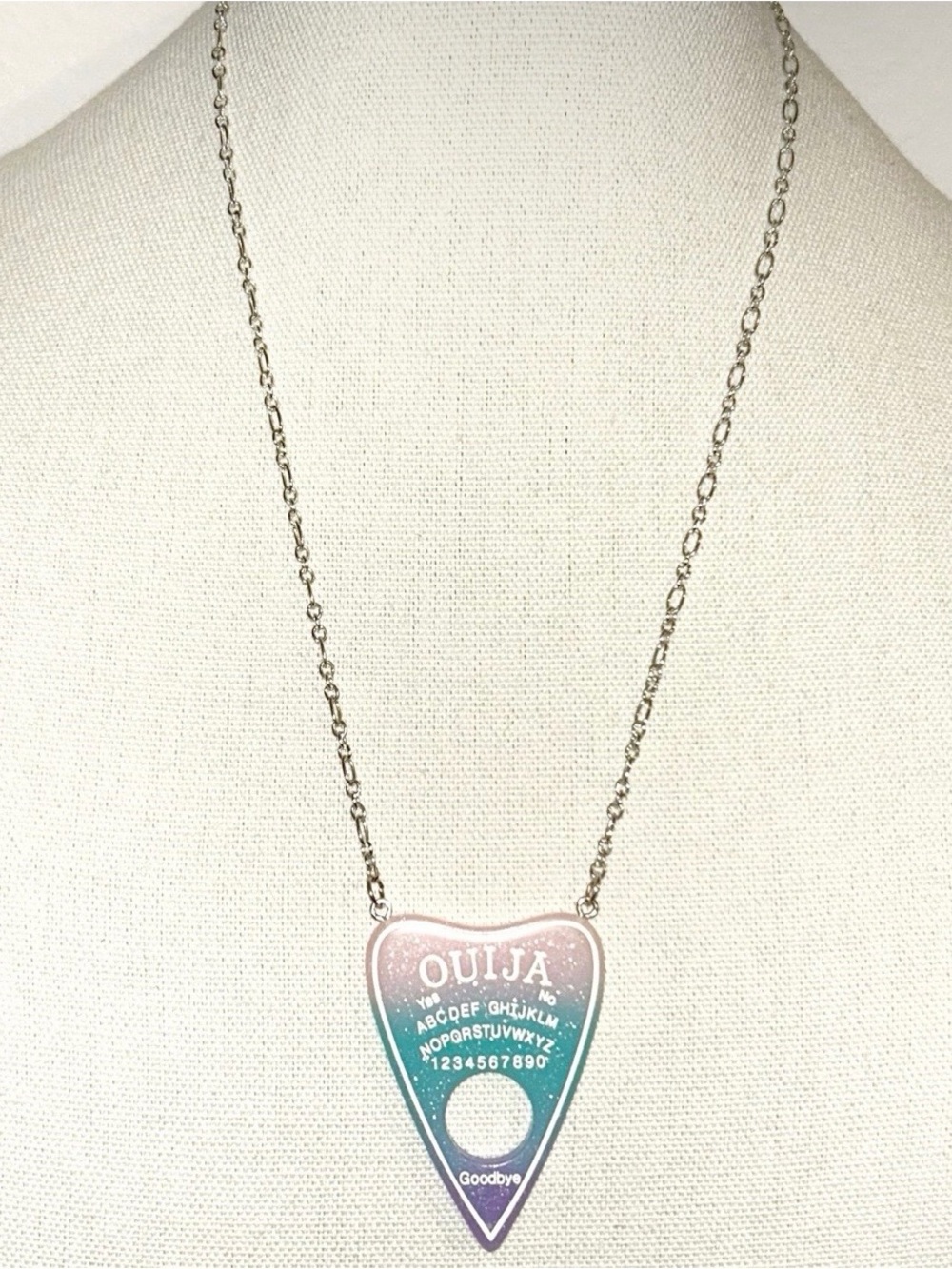 Ouija Planchette Gradient Pendant Necklace